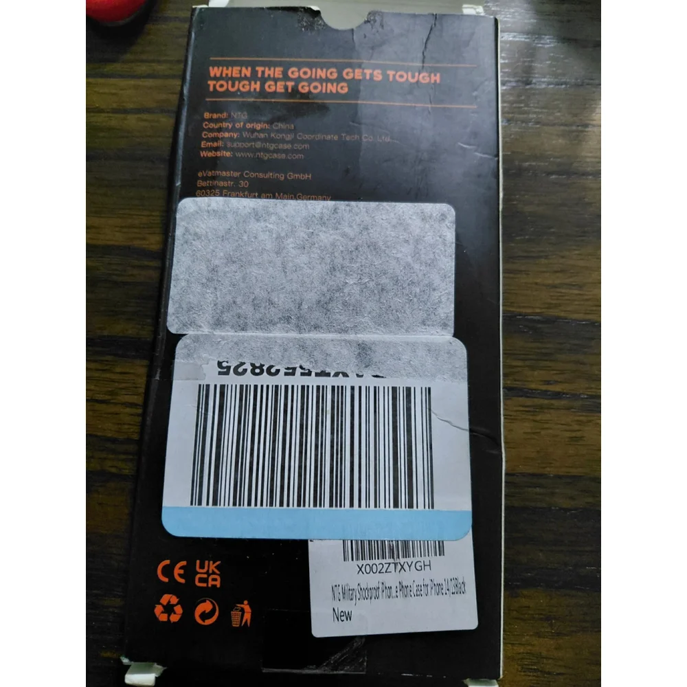 NTG Black Military Shockproof Iphone 13 Or 14 Case New Sealed